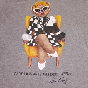 2018 Cardi B Bear By The Dirt Label Shirt Streetwear Rap Hip Hop